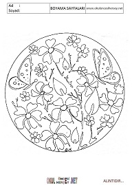 Mandala boyama sayfaları